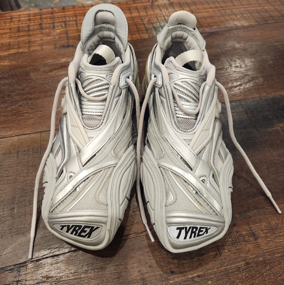 Balenciaga | Shoes | Balenciaga Tyrex Sneaker Silver | Poshmark